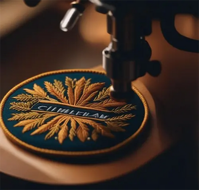 How to embroider a patch by machine