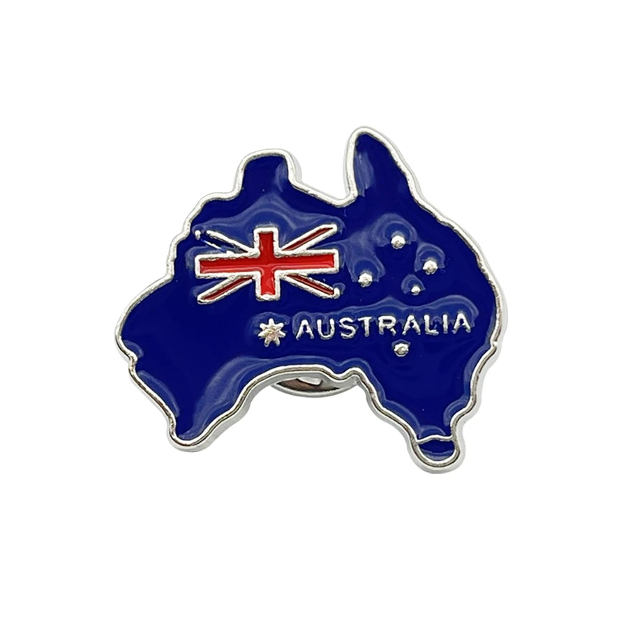 Australia-Map-Flag-Badge