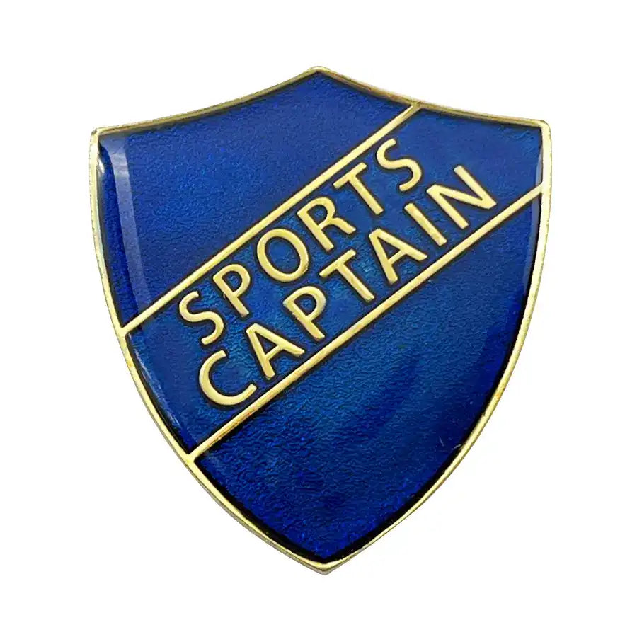 Blue-Sports-Captain-Shield-Badge