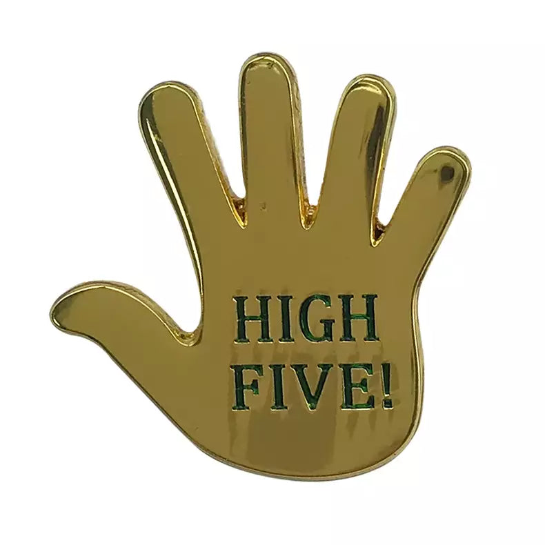 GREEN-HIGH-FIVE-HAND-BADGE