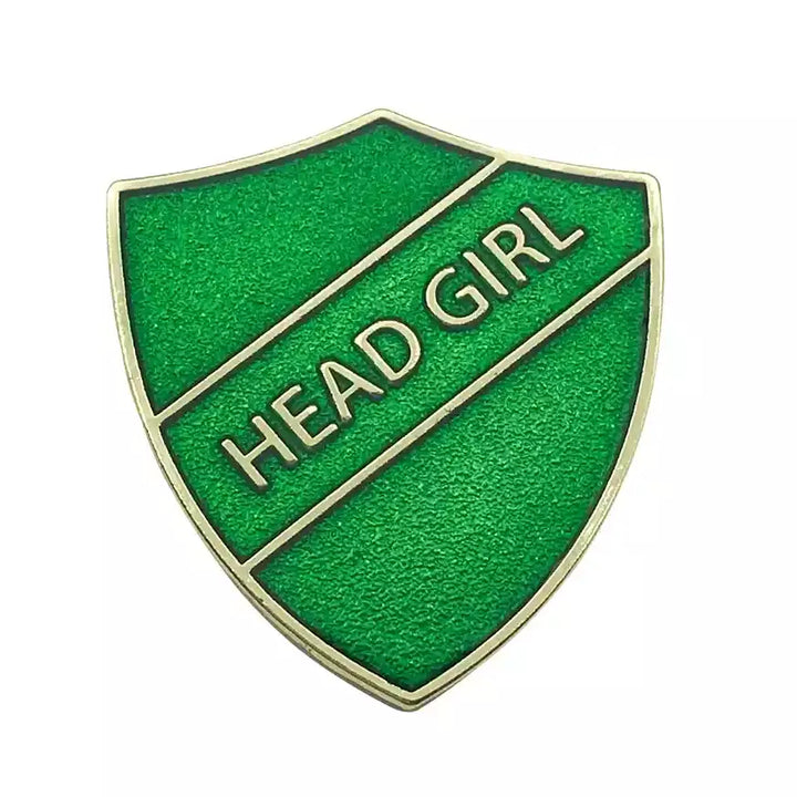 Green-HEAD-GIRL-SHIELD-BADGE