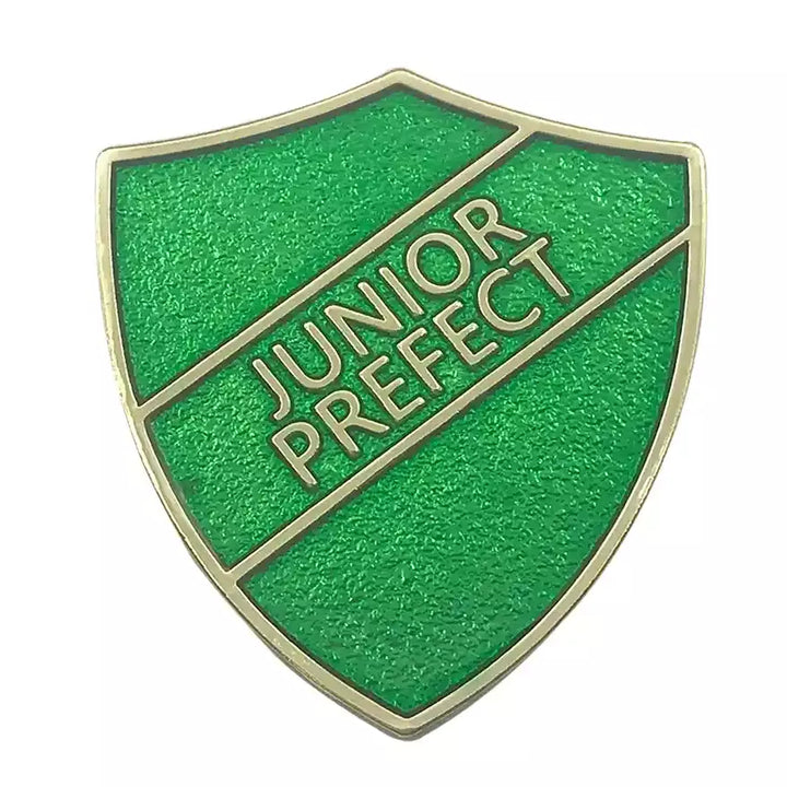 Green-Junior-Prefect-Shield-Enamel-Badge