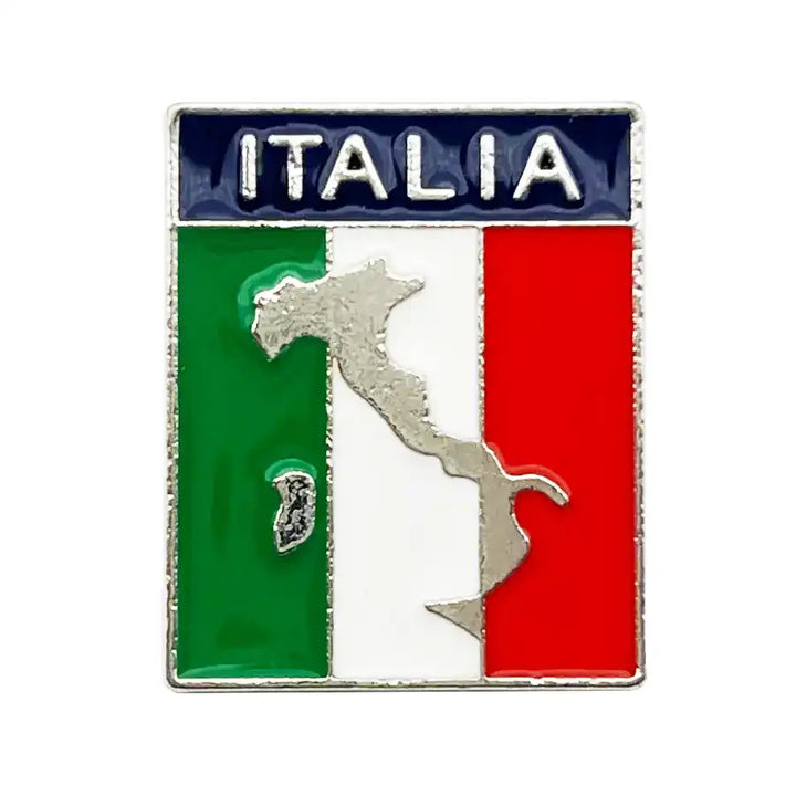 Italy-Map-Flag-Badge