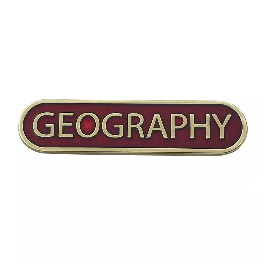 Red-Geography-Bar-Badge