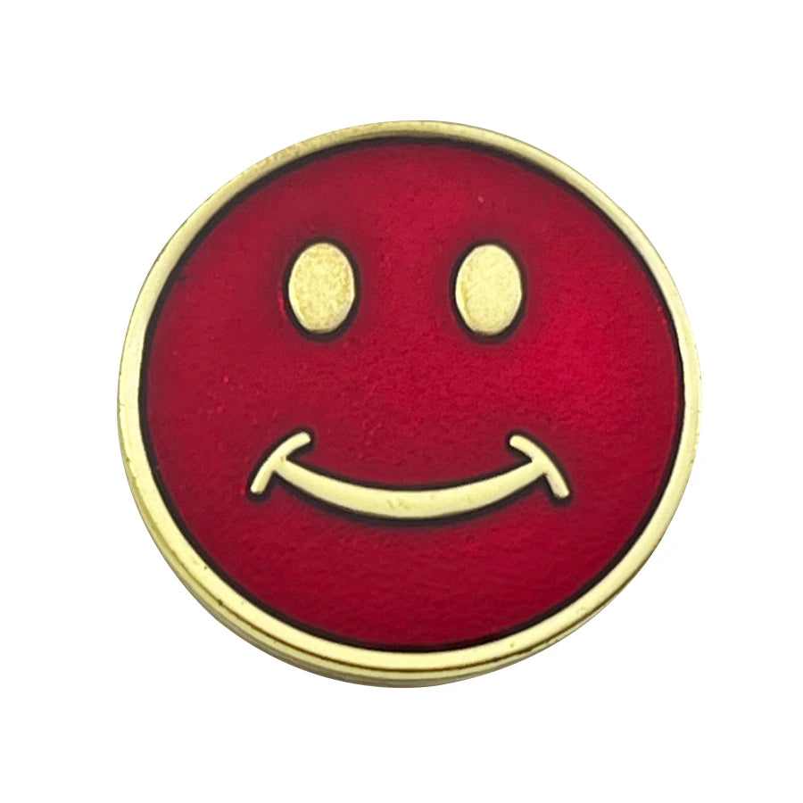 Red-Smile-Pin-Badge