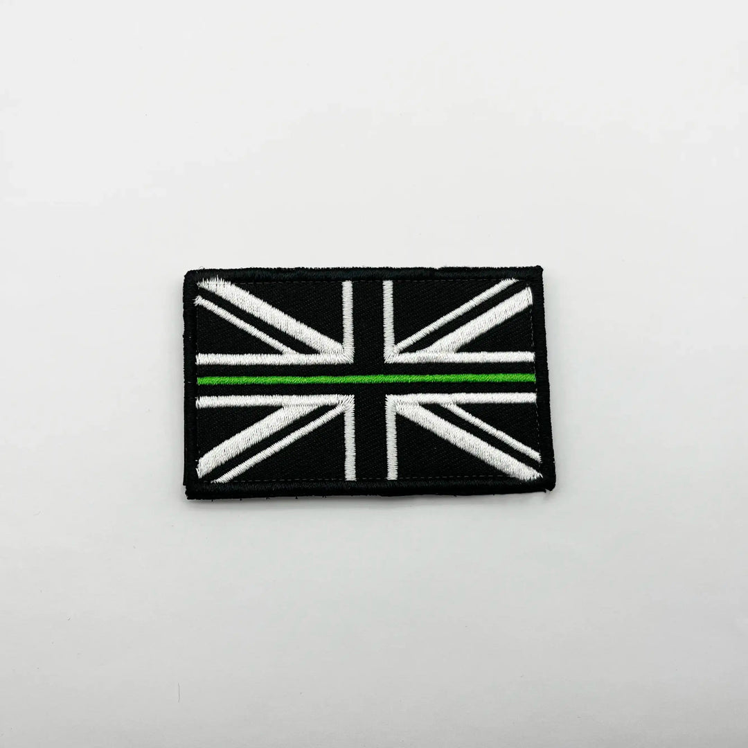 Union-Jack-Flag-Patch-Green-Bar