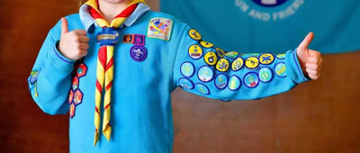 How to sew on beaver badges?