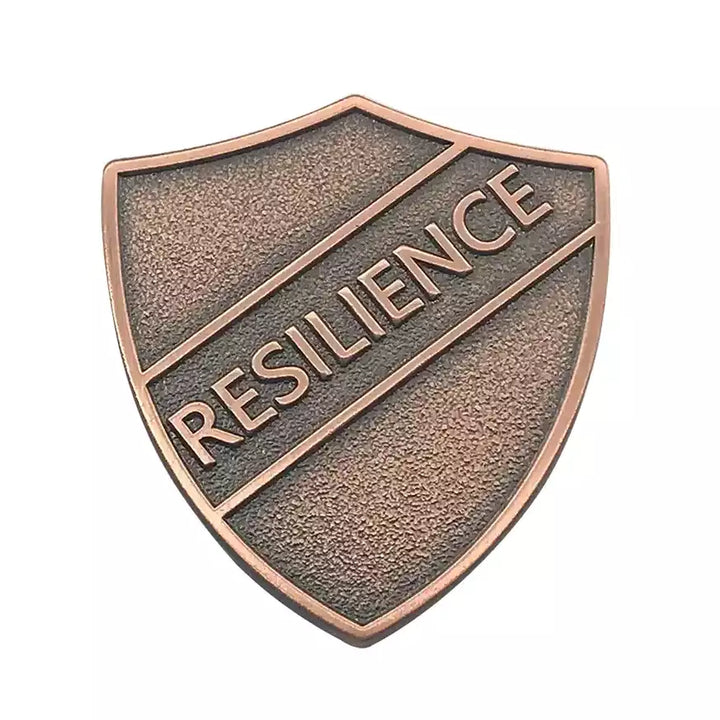 Matte-Copper-RESILIENCE-Shield-Badge