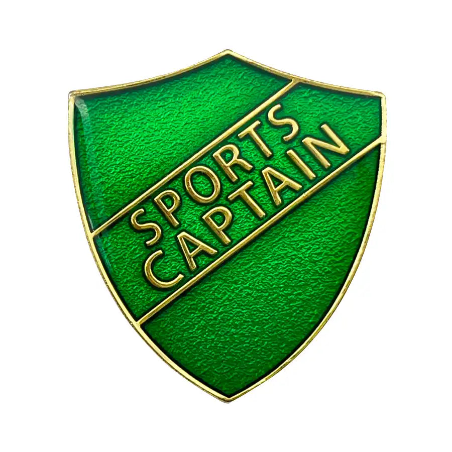    Green-Sports-Captain-Shield-Badge