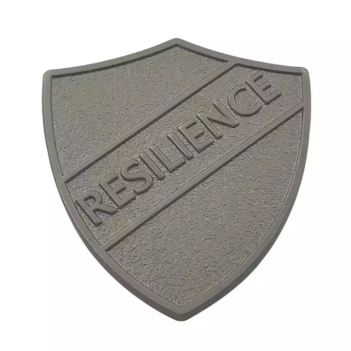 Matte-Silver-RESILIENCE-Shield-Badge