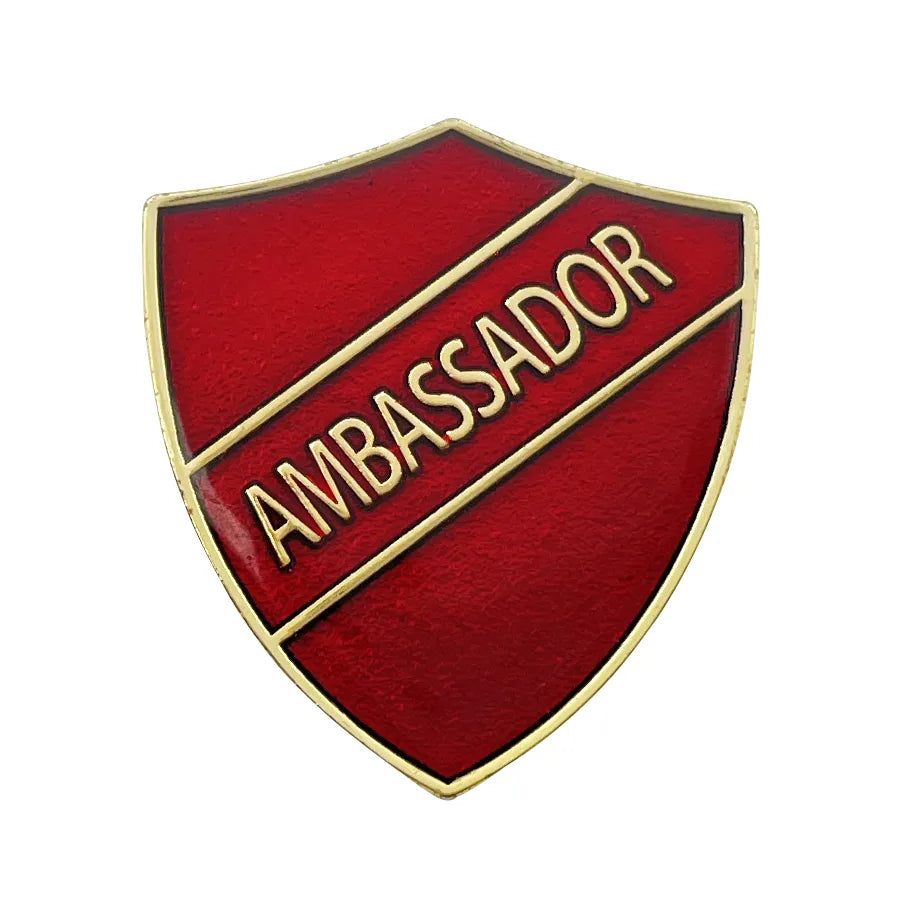 Ambassador Rounds Sign Ambassador Badges - Shield Shapes In Various Colors – Badges UK