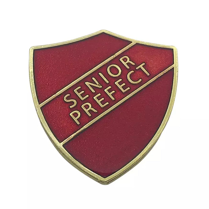 Red-SENIOR-PREFECT-Shield-Enamel-Badge